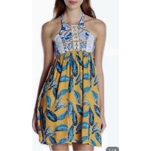 Maaji Women's Cover Up Dress Medium Strappy Beach Pool Vacation Swimwear Mini